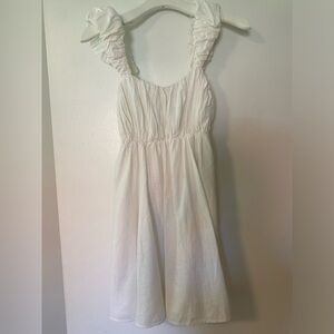 Abercrombie & Fitch Puff Strap Babydoll Mini Dress